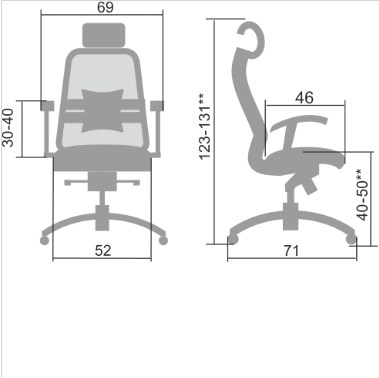 Кресло компьютерное Samurai S-3.04, черный плюс в Вологде - изображение 4
