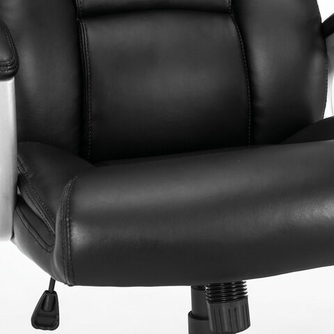 Кресло офисное Brabix Premium Grand EX-501 (рециклированная кожа, черное) 531950 в Вологде - изображение 8