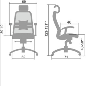 Офисное кресло Samurai S-3.04, черный в Вологде - предосмотр 4