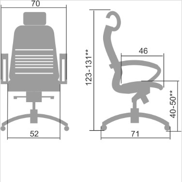 Офисное кресло Samurai K-2.04 темно-коричневый в Вологде - изображение 1