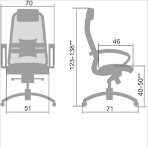 Офисное кресло Samurai SL-1.04, темно-коричневый в Вологде - предосмотр 1