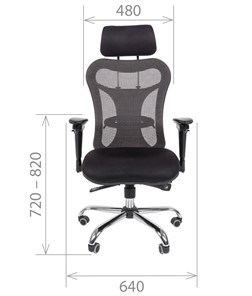 Кресло компьютерное CHAIRMAN 769, ткань TW 12, цвет черный в Вологде - предосмотр 1