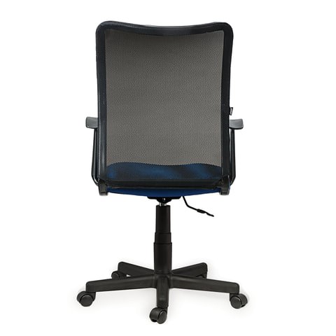 Офисное кресло Brabix Spring MG-307 (с подлокотниками, комбинированное синее/черное TW) в Вологде - изображение 3