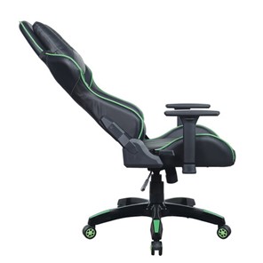 Кресло офисное Brabix GT Carbon GM-120 (две подушки, экокожа, черное/зеленое) в Вологде - предосмотр 4