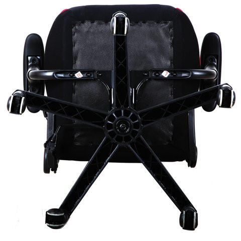 Компьютерное кресло Brabix GT Racer GM-100 (подушка, ткань, черное/красное) в Вологде - изображение 6