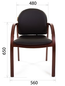 Кресло компьютерное CHAIRMAN 659 Экокожа черная в Вологде - предосмотр 1