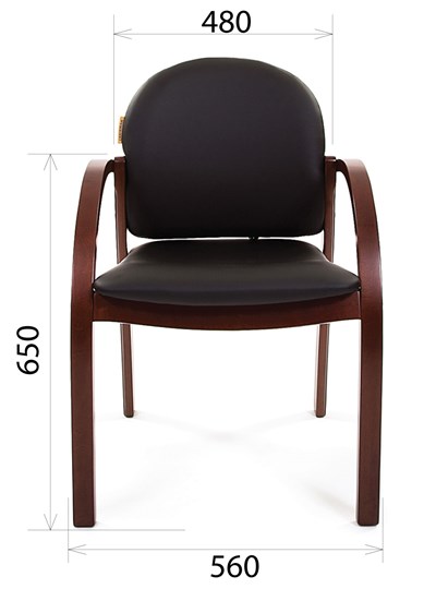 Кресло компьютерное CHAIRMAN 659 Экокожа черная в Вологде - изображение 1