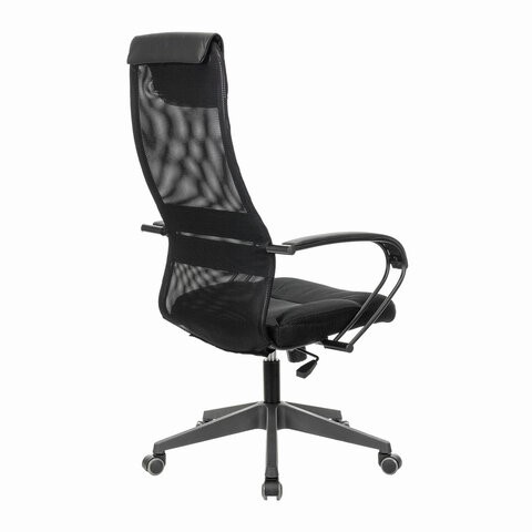 Кресло компьютерное Brabix Premium Stalker EX-608 PL (ткань-сетка/кожзам, черное) 532090 в Вологде - изображение 3