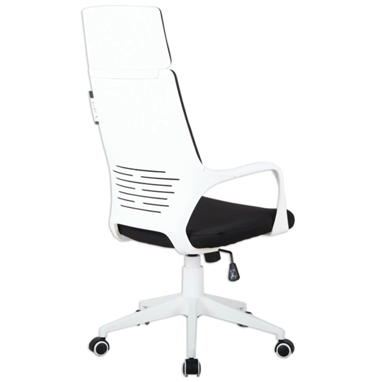 Компьютерное кресло Brabix Premium Prime EX-515 (пластик белый, ткань, черное) 531812 в Вологде - изображение 2