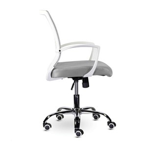 Офисное кресло Brabix Wings MG-306 (пластик белый, хром, сетка, серое) 532012 в Вологде - предосмотр 1