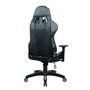 Кресло офисное Brabix GT Carbon GM-120 (две подушки, экокожа, черное/зеленое) в Вологде - предосмотр 2