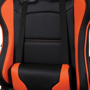 Офисное кресло Brabix GT Racer GM-100 (две подушки, экокожа, черное/оранжевое) в Вологде - предосмотр 6