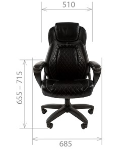 Компьютерное кресло CHAIRMAN 432, экокожа, цвет черный в Вологде - предосмотр 1