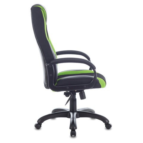 Компьютерное кресло Brabix Premium Rapid GM-102 (экокожа/ткань, черное/зеленое) в Вологде - изображение 1