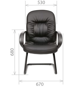 Офисное кресло CHAIRMAN 416V экокожа черная в Вологде - предосмотр 1