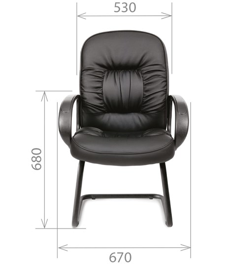 Офисное кресло CHAIRMAN 416V экокожа черная в Вологде - изображение 1