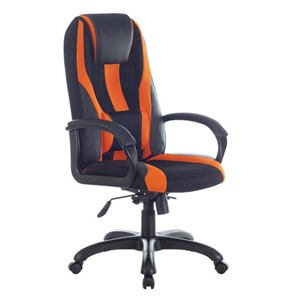 Компьютерное кресло Brabix Premium Rapid GM-102 (экокожа/ткань, черно/оранжевое) в Вологде - предосмотр 3