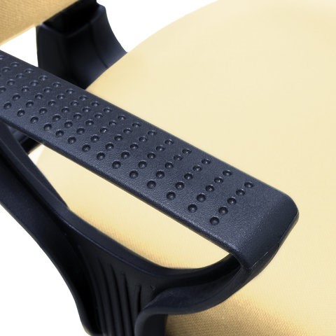 Кресло компьютерное Brabix Prestige Ergo MG-311 (регулируемая эргономичная спинка, кожзам, бежевое) в Вологде - изображение 3