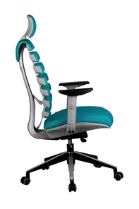Кресло Riva Chair SHARK (Лазурный/серый) в Вологде - предосмотр 2