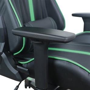 Кресло офисное Brabix GT Carbon GM-120 (две подушки, экокожа, черное/зеленое) в Вологде - предосмотр 9