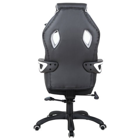 Офисное кресло Brabix Techno Pro GM-003 (экокожа, черное/серое, вставки серые) в Вологде - изображение 5
