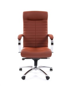 Офисное кресло CHAIRMAN 480 Экокожа Terra 111 (коричневая) в Вологде - предосмотр 1