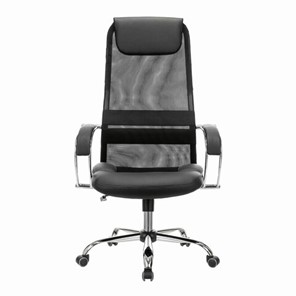 Офисное кресло Brabix Premium Stalker EX-608 CH (хром, ткань-сетка/кожзам, черное) 532091 в Вологде - предосмотр 1