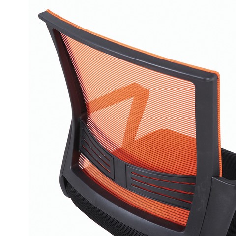 Кресло офисное Brabix Balance MG-320 (с подлокотниками, комбинированное черное/оранжевое) в Вологде - изображение 8
