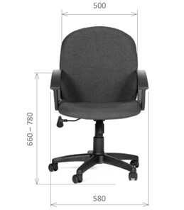 Офисное кресло CHAIRMAN 681 Ткань C-3 черное в Вологде - предосмотр 1