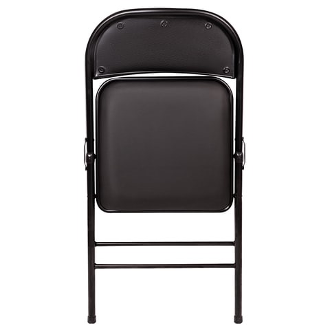 Офисный стул складной Brabix Golf Plus CF-003 Комфорт (черный каркас, кожзам черный) в Вологде - изображение 3