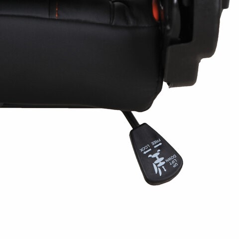 Офисное кресло Brabix GT Racer GM-100 (две подушки, экокожа, черное/оранжевое) в Вологде - изображение 11