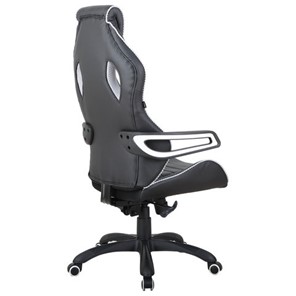 Офисное кресло Brabix Techno Pro GM-003 (экокожа, черное/серое, вставки серые) в Вологде - предосмотр 4