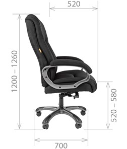 Офисное кресло CHAIRMAN 410 Акриловая ткань SX Серый в Вологде - предосмотр 2