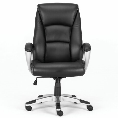 Кресло офисное Brabix Premium Grand EX-501 (рециклированная кожа, черное) 531950 в Вологде - изображение 4