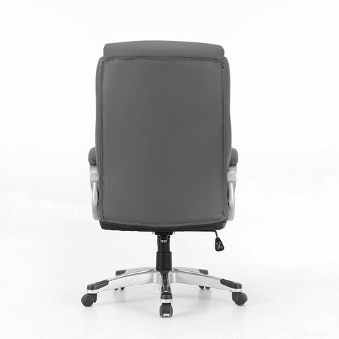 Кресло Brabix Premium Level EX-527 (пружинный блок, рециклированная кожа, серое) в Вологде - изображение 3