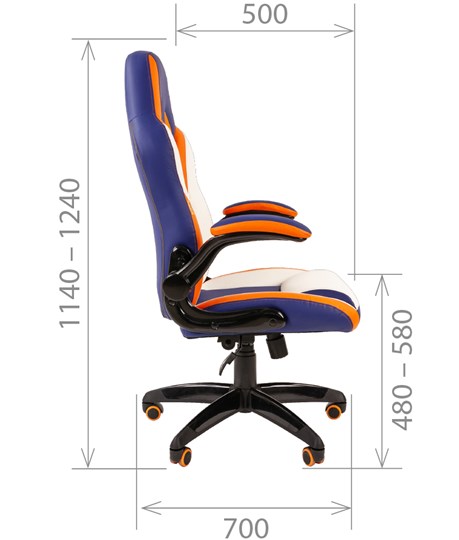 Компьютерное кресло CHAIRMAN GAME 15, MIXCOLOR в Вологде - изображение 5