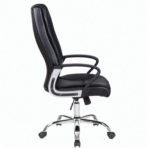 Компьютерное кресло Brabix Forward EX-570 (хром, экокожа, черное) 531837 в Вологде - изображение 1