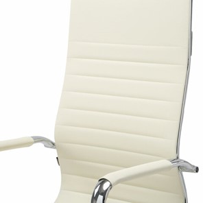Кресло офисное Brabix Energy EX-509 (экокожа, хром, бежевое) в Вологде - предосмотр 4