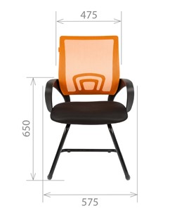Кресло компьютерное CHAIRMAN 696V, цвет оранжевый в Вологде - предосмотр 1