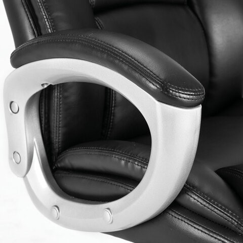 Кресло офисное Brabix Premium Grand EX-501 (рециклированная кожа, черное) 531950 в Вологде - изображение 9