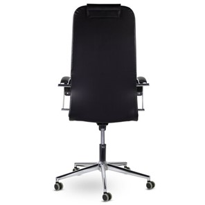 Офисное кресло Brabix Premium Pilot EX-610 CH (хром, кожзам, черное) в Вологде - предосмотр 4