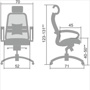 Офисное кресло Samurai S-2.04, синий в Вологде - предосмотр 4