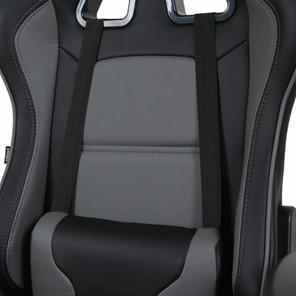 Кресло компьютерное Brabix GT Racer GM-100 (две подушки, экокожа, черное/серое) 531926 в Вологде - предосмотр 6