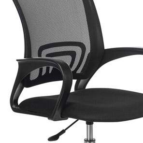 Офисное кресло Brabix Fly MG-396 (с подлокотниками, сетка, хром, черное) 532086 в Вологде - предосмотр 4