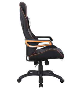 Кресло Brabix Techno Pro GM-003 (ткань, черное/серое, вставки оранжевые) в Вологде - предосмотр 2