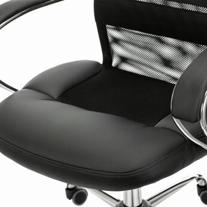 Офисное кресло Brabix Premium Stalker EX-608 CH (хром, ткань-сетка/кожзам, черное) 532091 в Вологде - предосмотр 5