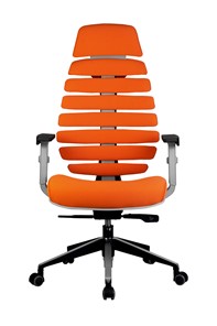 Офисное кресло Riva Chair SHARK (Оранжевый/серый) в Вологде - предосмотр 1
