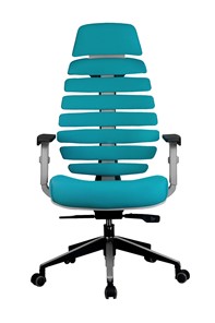 Кресло Riva Chair SHARK (Лазурный/серый) в Вологде - предосмотр 1
