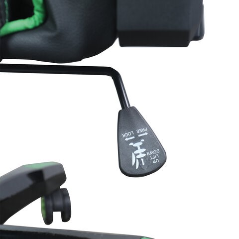 Кресло офисное Brabix GT Carbon GM-120 (две подушки, экокожа, черное/зеленое) в Вологде - изображение 12