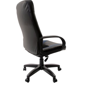 Компьютерное кресло Brabix Strike EX-525 (экокожа черная/синяя, ткань серая, TW) в Вологде - предосмотр 2